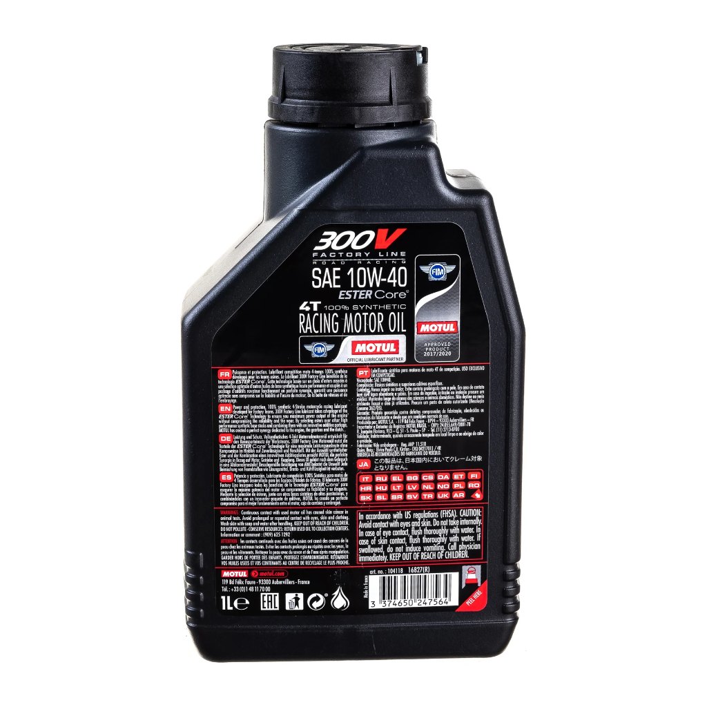 Моторное масло MOTUL 300V 4T FL ROAD RACING 10W40 1л — 112667 — фото 2