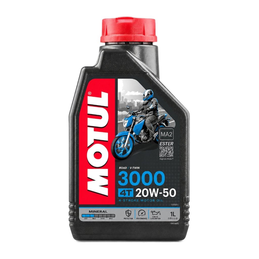 Моторное масло MOTUL 3000 PLUS 20W-50 4T 1л — 113191 — фото 1